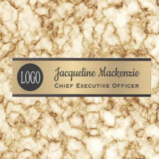Enseigne de porte de bureau en or faux Plaque de n