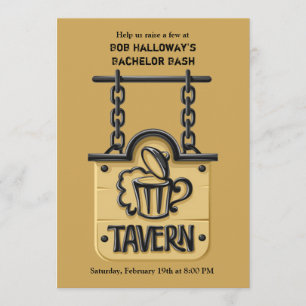 Enseigne de taverne invitation