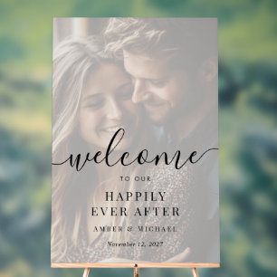 Enseigne en acrylique Photo Happily Ever After Mar