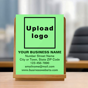 Enseigne en acrylique verte clair pour entreprise