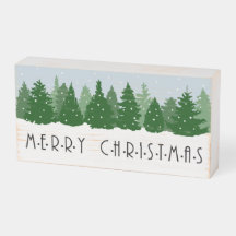 Enseigne Joyeux Noël Evergreen