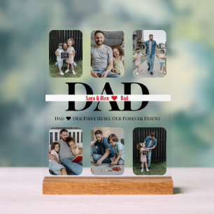 Enseigne personnalisée pour papa en acrylique avec