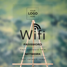 Enseigne WiFi personnalisée pour entreprise avec v