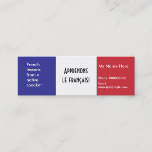 Enseignement du français — Cartes de publicité
