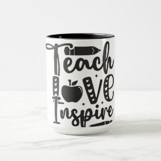 Enseigner, Amour, Inspirer- Mug