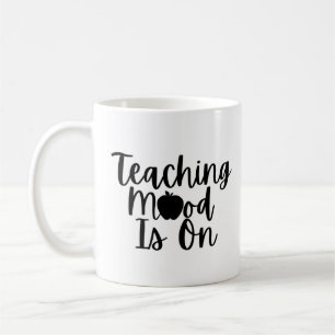 Enseigner l'humeur est sur tasse de café