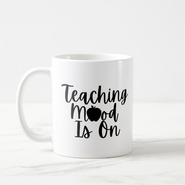 Enseigner l'humeur est sur tasse de café (Gauche)