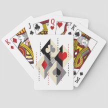 Enseignes de cartes à jouer au poker.