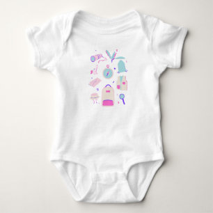 Ensemble barboteuse bébé explorateur mignon