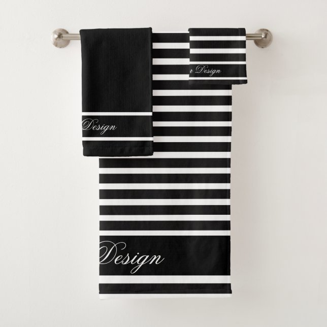 Ensemble cadeau de serviettes maison monochrome pe (En situation)