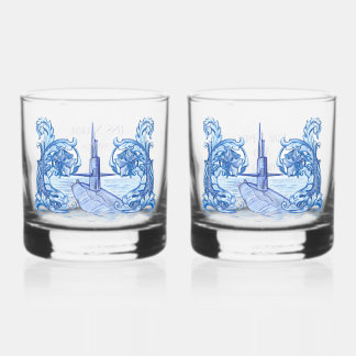 Ensemble Cadeau de Verres à Whisky Sous-Marin