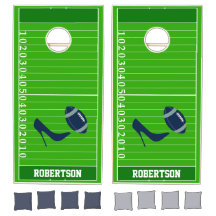 Ensemble Cornhole personnalisé de grille de footba
