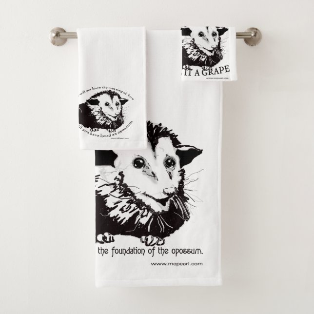 Ensemble customisé de serviette de salle de bains (En situation)