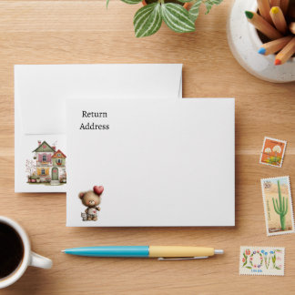 Ensemble de 10 enveloppes de courrier personnalisé