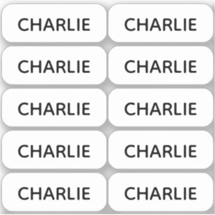 Ensemble de 10 petits Étiquettes simples aux angle