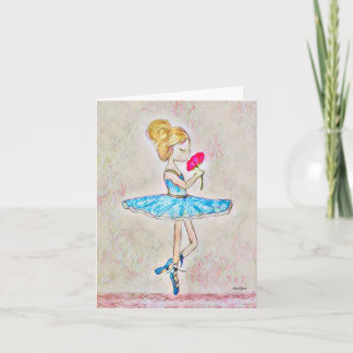 Ensemble de 20 cartes Ballerina Note