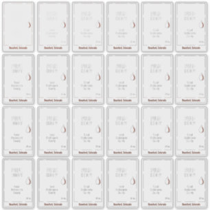 Ensemble de 24 Étiquettes de pots de miel transpar