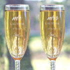 Ensemble de 2 Flutes de Champagne en Verre Romanti