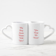 Ensemble de 2 mugs à café pour amoureux