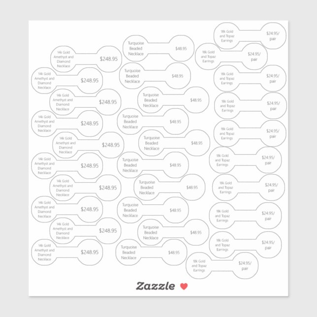 Ensemble de 30 autocollants barbell étiquette de b (Feuille)