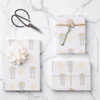 Ensemble de 3 feuilles plates de papier cadeau