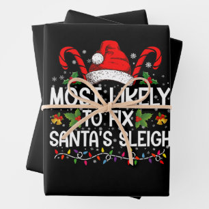 Ensemble de 3 feuilles plates de papier cadeau