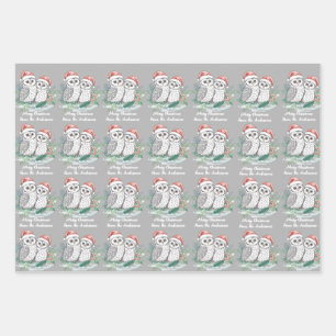 Ensemble de 3 feuilles plates de papier d'emballag