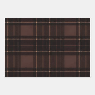 Ensemble de 3 feuilles plates de papier d'emballag