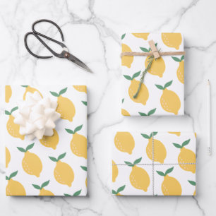 Ensemble de 3 feuilles plates de papier d'emballag