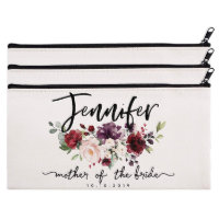 Ensemble De 3 Sacs De Toile Florale Rose Classique