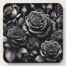 Ensemble de 6 dessous de verre à dos en liège Rose