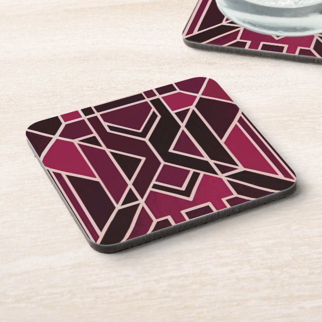 Ensemble de 6 dessous de verre de style Art déco (Côté gauche)