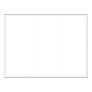 Ensemble de 6 Modèles Étiquette (4 po x 3,5 po)