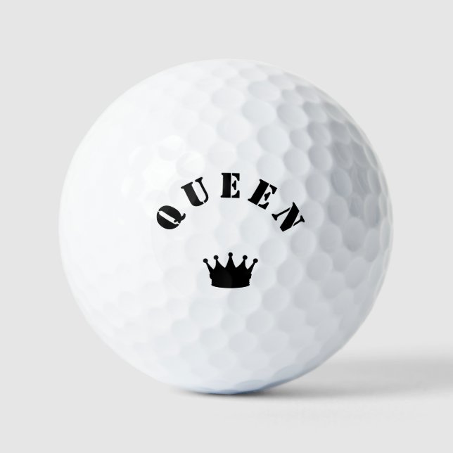 Ensemble de balles de golf avec écriture Crown et  (Recto)