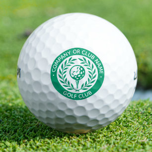 Ensemble de balles de golf classiques avec nom de