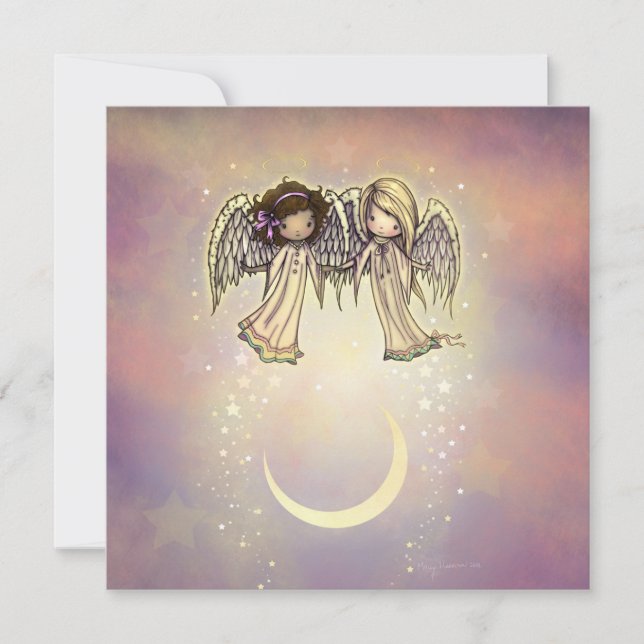Ensemble de cartes Angels de litte illustrés (Devant)