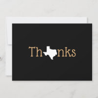 Ensemble de cartes de vœux vierges Texas Merci