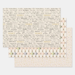 Ensemble de coordination Beau papier d'enveloppeme
