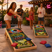 Ensemble de cornhole personnalisé Margarita Toss C