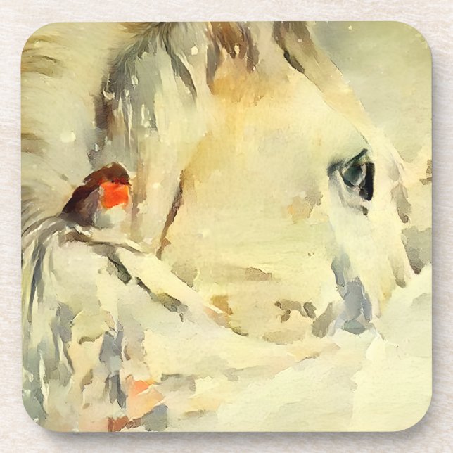 Ensemble de dessous de verre à cheval 6 (Devant)