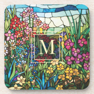Ensemble de dessous de verre à monogramme de jardi