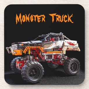 ensemble de dessous de verre de camion monstre