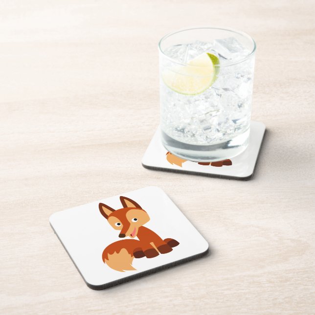 Ensemble de Dessous de verre de caricature de Fox  (Côté Droit)