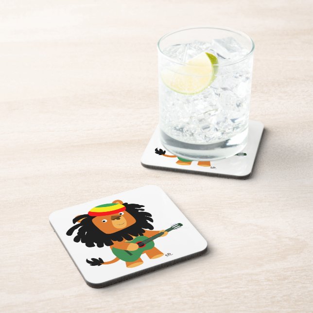 Ensemble de Dessous de verre de caricatures mignon (Côté Droit)