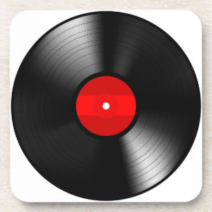 Ensemble de dessous de verre de disque vinyle