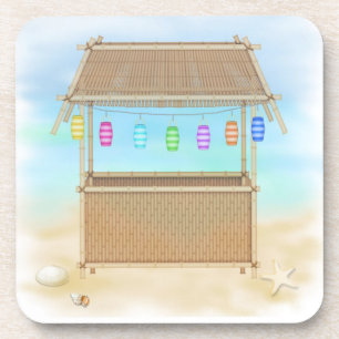 Ensemble de dessous de verre de liège de hutte de