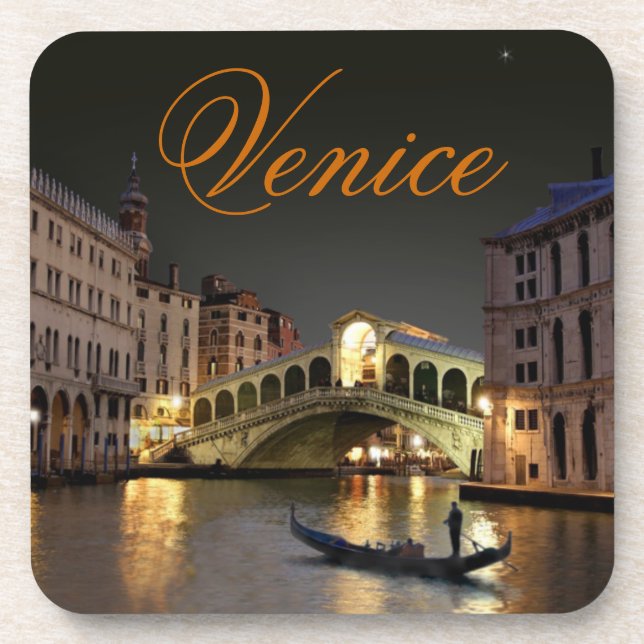 Ensemble de dessous de verre de Rialto (Devant)