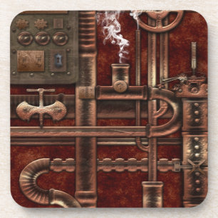 Ensemble de dessous de verre de Steampunk
