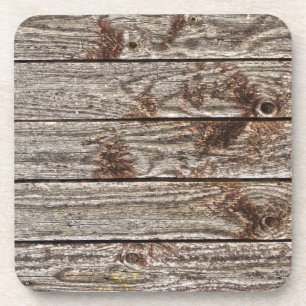 ensemble de dessous de verre en bois défoncé