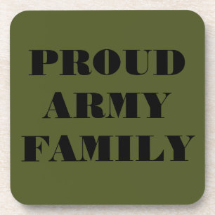 Ensemble de dessous de verre Famille de l'Armée Fi